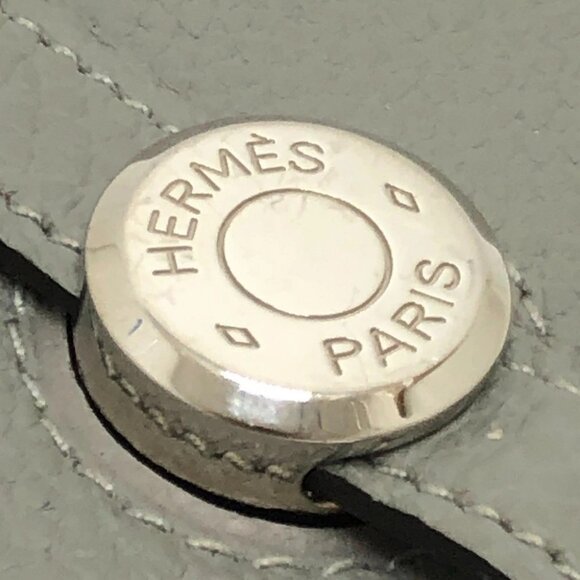 HERMES Dogon Long Wallet Bifold Long Wallet Togo Grimette (presumed) gray - Picture 7 of 15